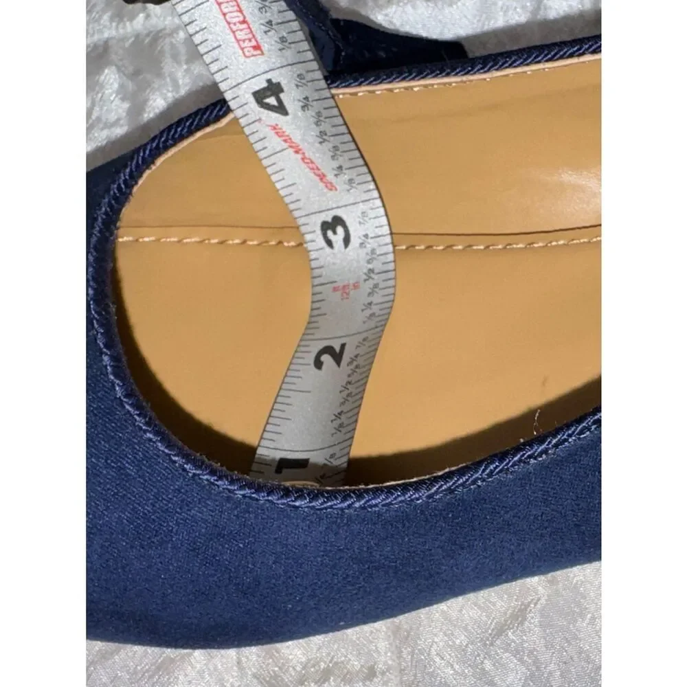 J.Crew Girls' Navy Blue Mary Jane Flats BS619 K6 9.5